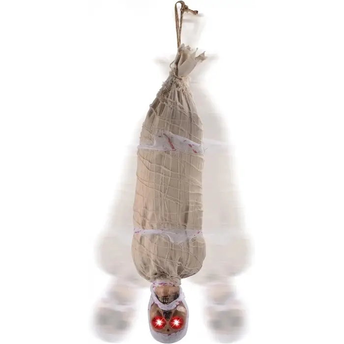 25x75 cm Kullanıma Uygun Halloween Sensörlü Işıklı Hareketli Mumya