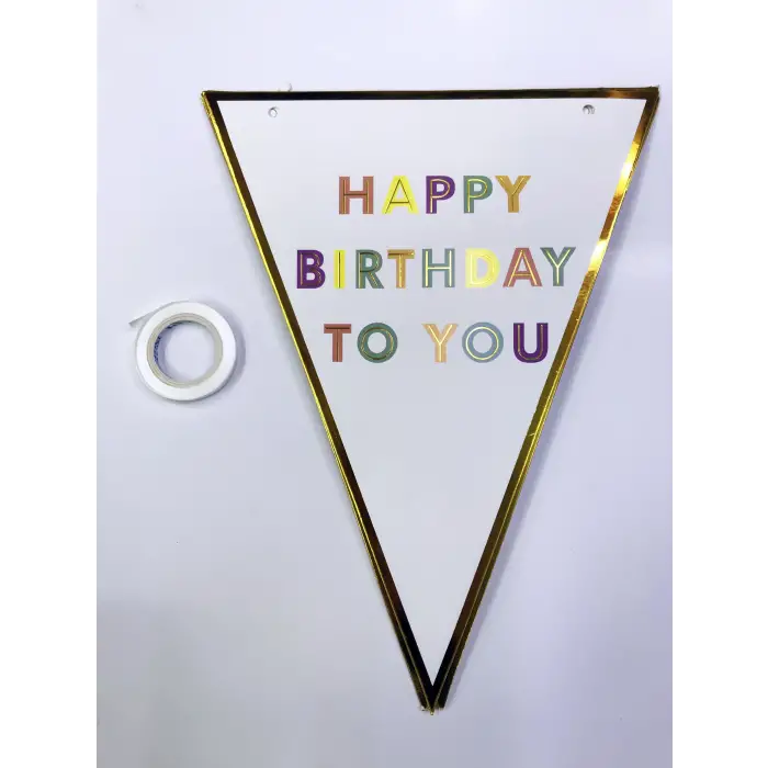10 Adet Happy Birthday To You Flama Bayrak Süs
