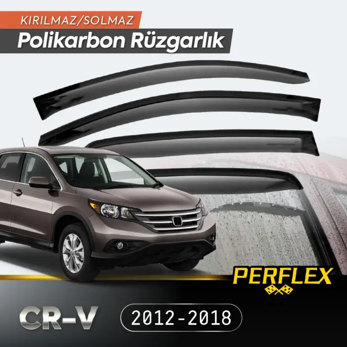 Kullanıma Uygun Honda CR V 2012 2018 Cam Rüzgarlığı V2 Düz