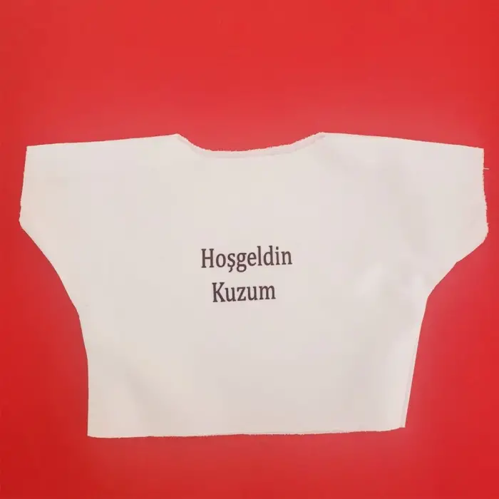 25 Cm Oyuncak Hoşgeldin Kuzum Yazılı Tişörtü