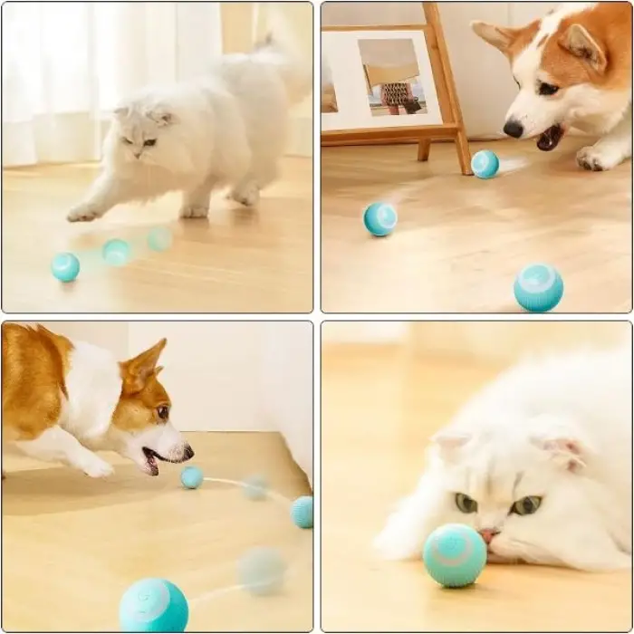 Silikon İnteraktif Kedi Köpek Şarjlı Oyun Topu