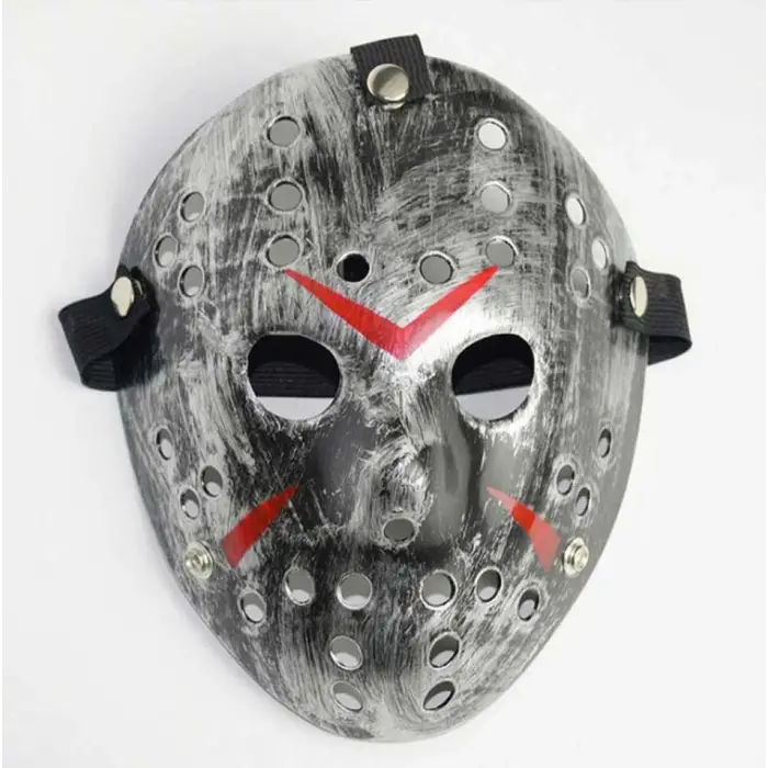 Maske Jason Maskesi Hannibal si Metal Gümüş Renk 20x25 Cm