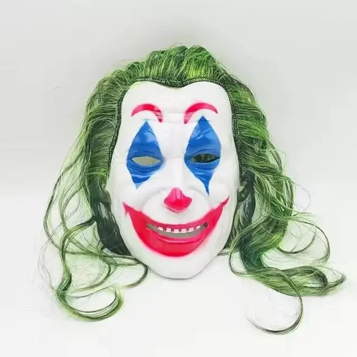 Kullanıma Uygun Joaquin Phoenix Joker Maskesi Yeşil Saçlı