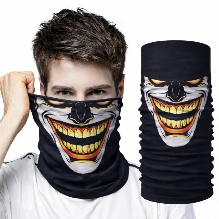 Maske Joker Gülüşlü Baf Çok Amaçlı Boyunluk Bandana 3 No
