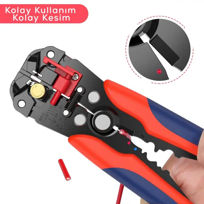 Plastik Kablo Pensesi Soyucu Kesici