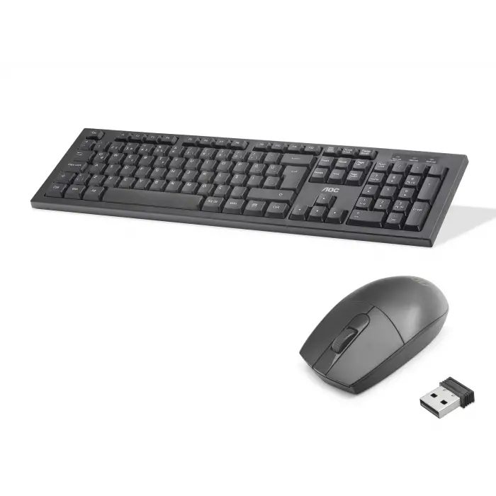 Ofis Kullanımına Uygun Kablosuz Klavye Ve Mouse Seti Usb Siyah KM210B/38