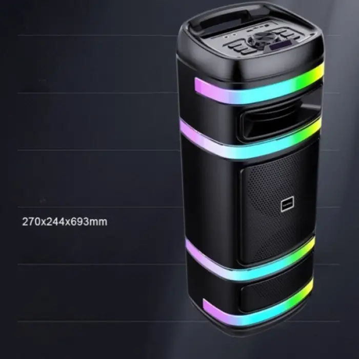Hoparlör Kablosuz Mikrofonlu Party Box Speaker