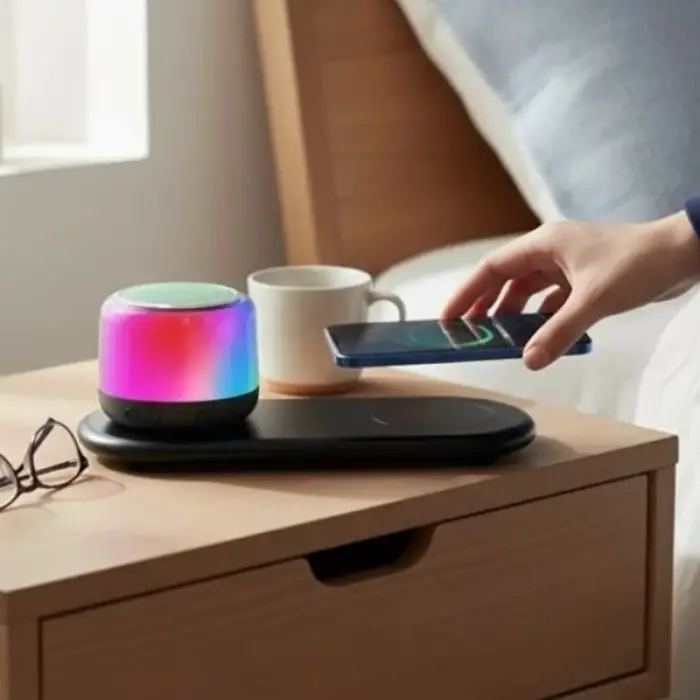 Hoparlör Kablosuz Şarj Standlı Bluetooth