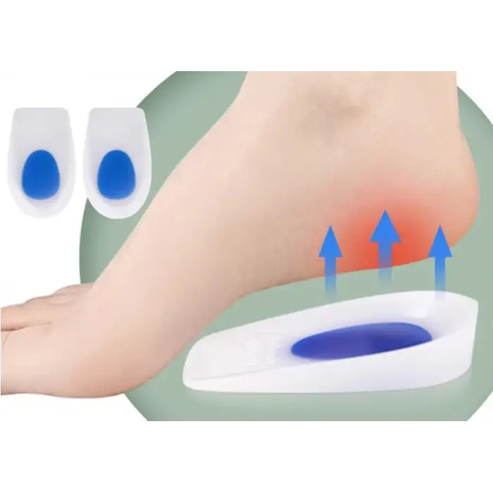 10,5 cm Mavi Kullanıma Uygun Kadın Darbe Emici Topuk Silikonu