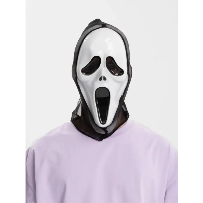 Kullanıma Uygun Kapşonlu Çığlık Maskesi Scream Maskesi 33x21 cm