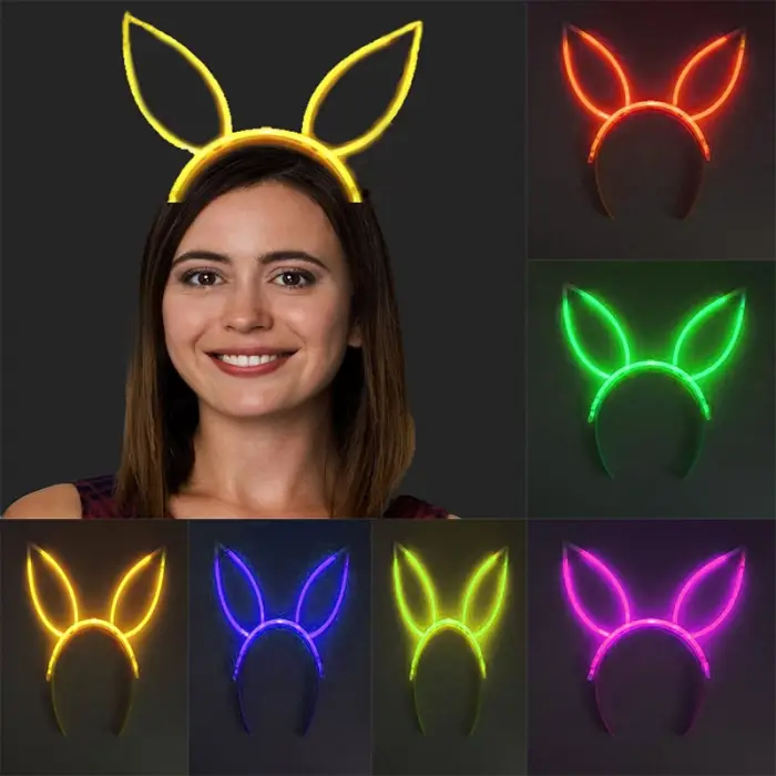 6 Adet Karanlıkta Yanan Fosforlu Glow Stick Taç 6 Renk