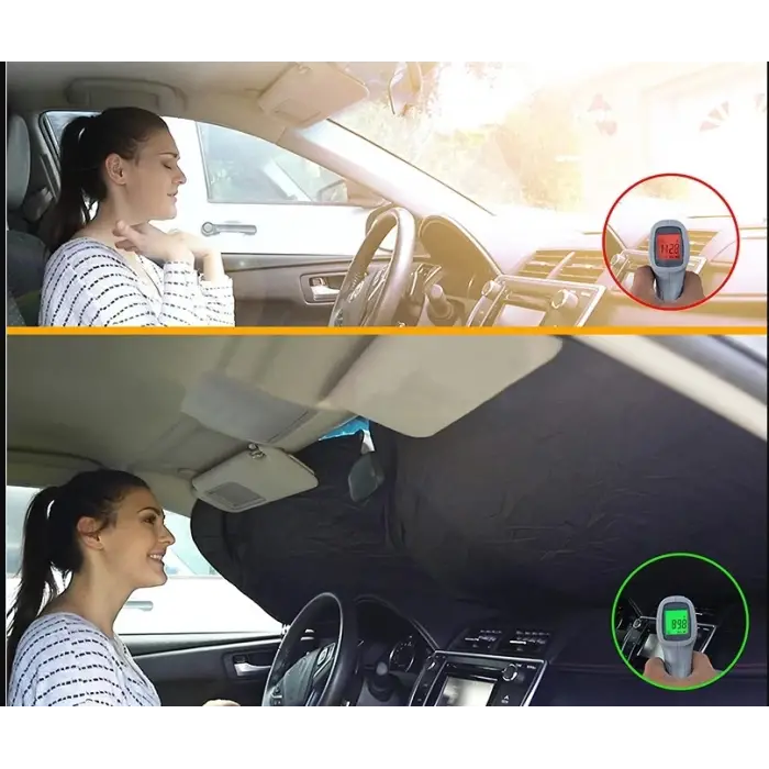 150 cm 1 adet Kullanıma Uygun Katlanabilir Ön Cam Araba Güneşliği