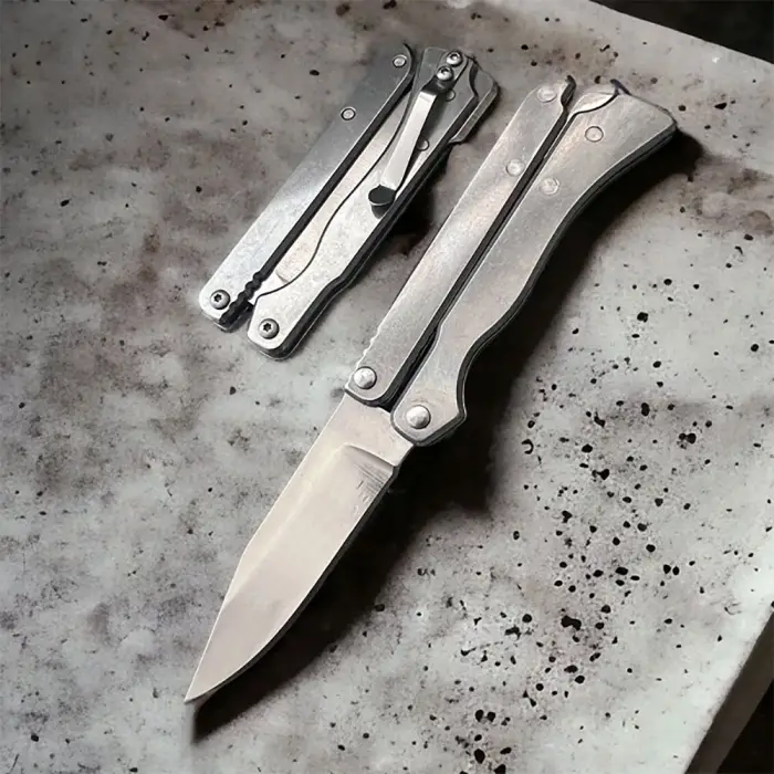 Gri 15 Cm Ölçülü Katlanan Metalik