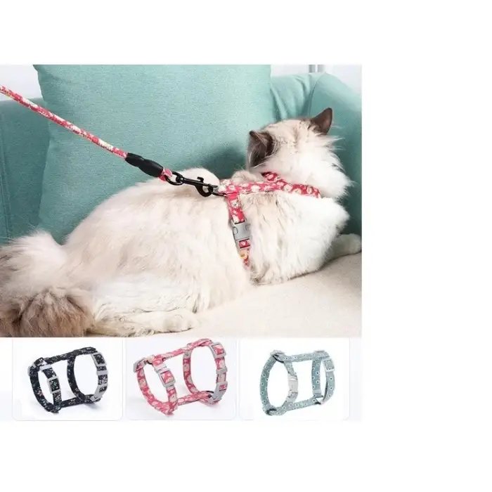 Kullanıma Uygun Kedi Gezdirme Göğüs Tasması