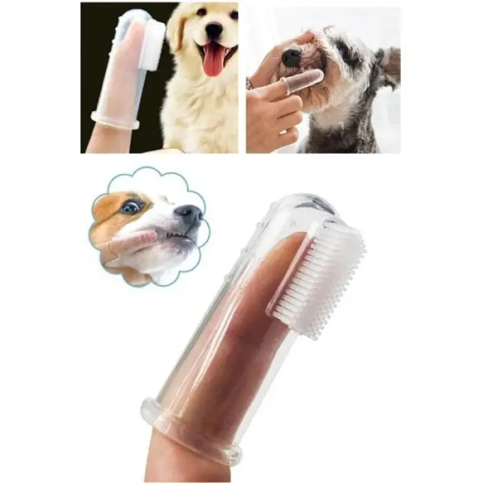 Silikon Kedi Köpek Diş Temizleme Fırçası
