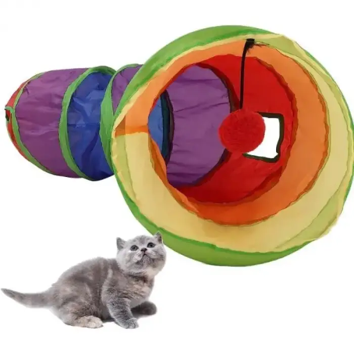 117 cm Ölçülü Kedi Oyun Tüneli
