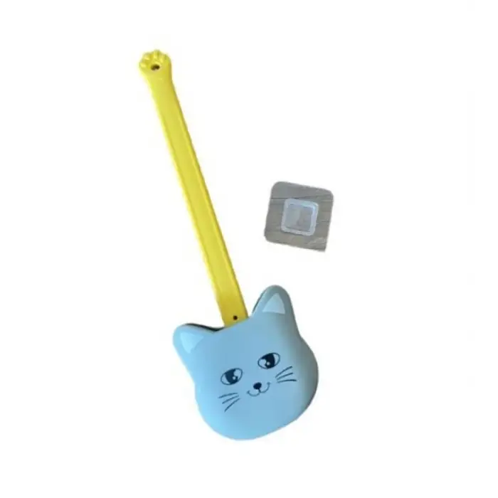 34 cm Kullanıma Uygun Kedi Tasarımlı Ergonomik Tuvalet Fırçası