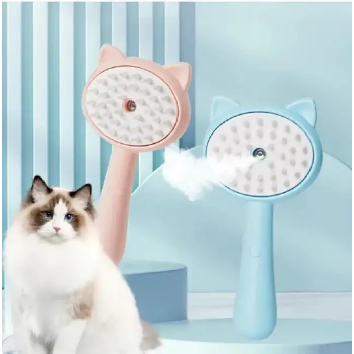 Silikon Kedi ve Köpekler İçin Buharlı Masaj Tarağı