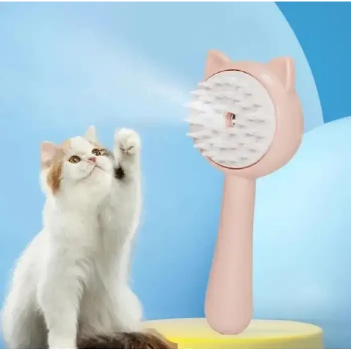 Silikon Kedi ve Köpekler İçin Buharlı Masaj Tarağı