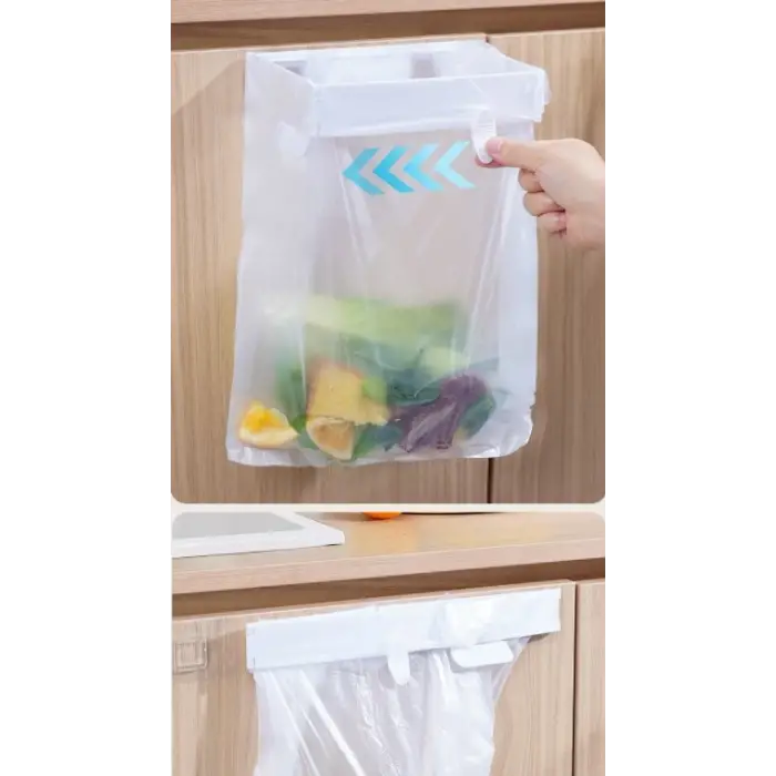 Plastik Kendinden Yapışkanlı Katlanabilir Çöp Poşeti Tutucu Aparat