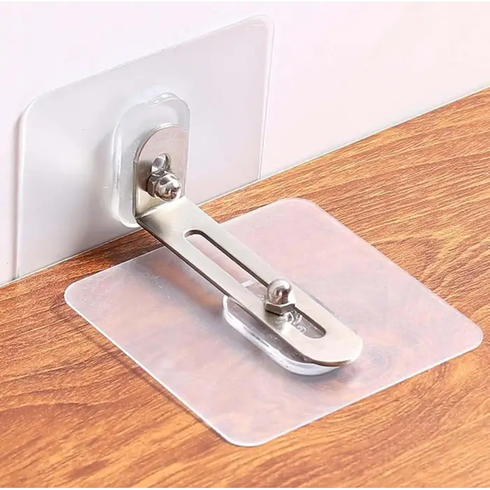 2 adet Metal Kendinden Yapışkanlı Mobilya Sabitleme Aparatı
