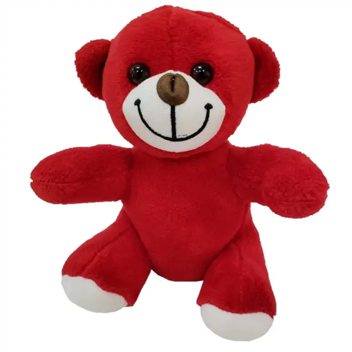 25 cm Oyuncak Kırmızı Peluş Ayıcık