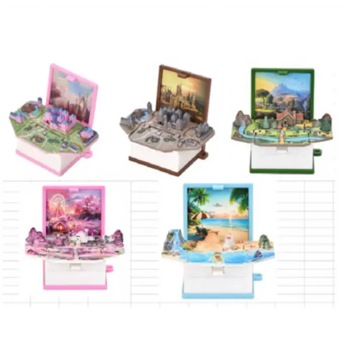1 adet Plastik Kitap Şeklinde 3D Anahtarlık