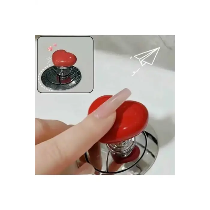 Kullanıma Uygun Klozet Sifon Tuşu Kalp Tasarımlı