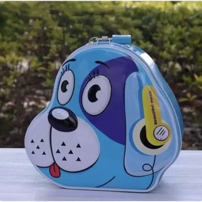 14 x 7,5 cm Pembe 3 renk Kullanıma Uygun Köpek Tasarımlı Kumbara