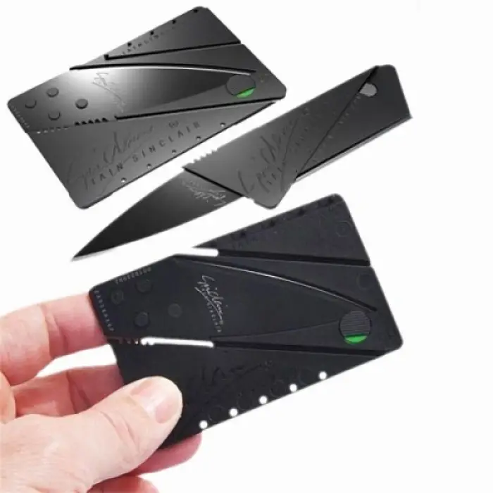 1 Adet Çelik Kredi Kartı Seklinde Bıçak Cardsharp