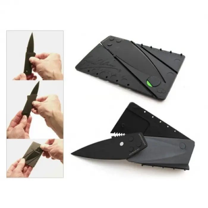1 Adet Çelik Kredi Kartı Seklinde Bıçak Cardsharp