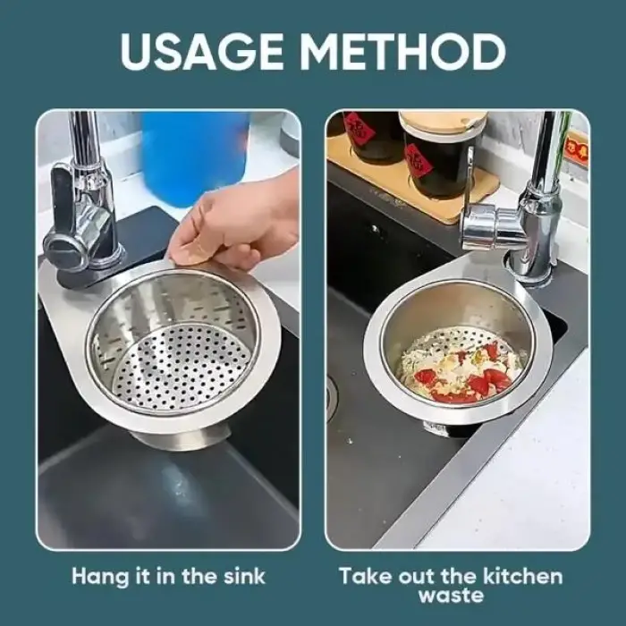 Kullanıma Uygun Kuğu Tasarımlı Paslanmaz Lavabo Drenaj Sepeti