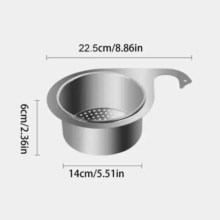 Kullanıma Uygun Kuğu Tasarımlı Paslanmaz Lavabo Drenaj Sepeti
