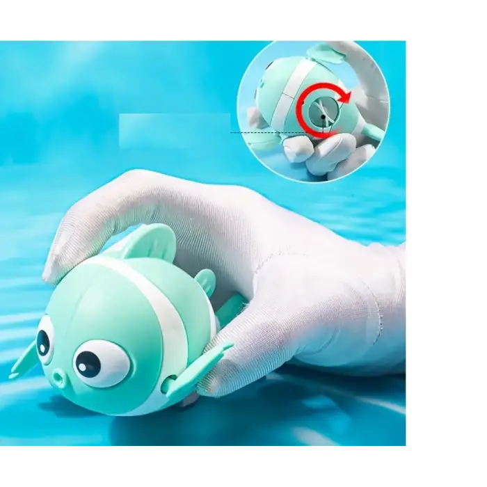 1 Adet Kullanıma Uygun Kurmalı Balık Bebek Banyo Oyuncağı