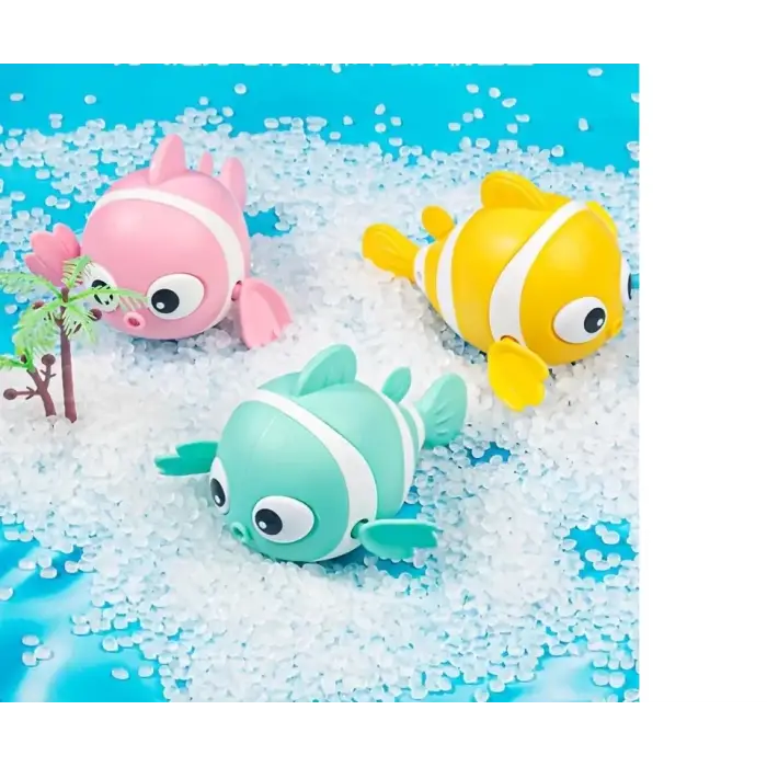 1 Adet Kullanıma Uygun Kurmalı Balık Bebek Banyo Oyuncağı
