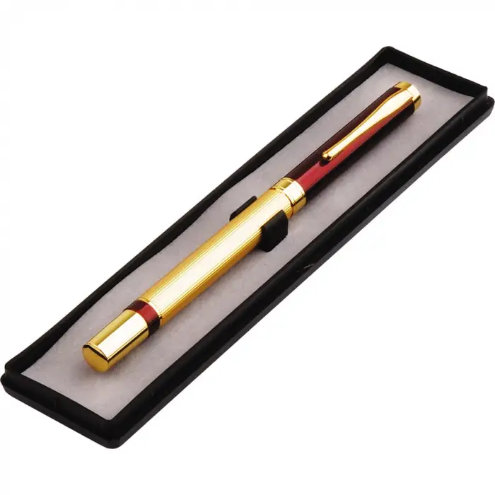 Kalem Kutulu Kırmızı Gold Tasarım Roller