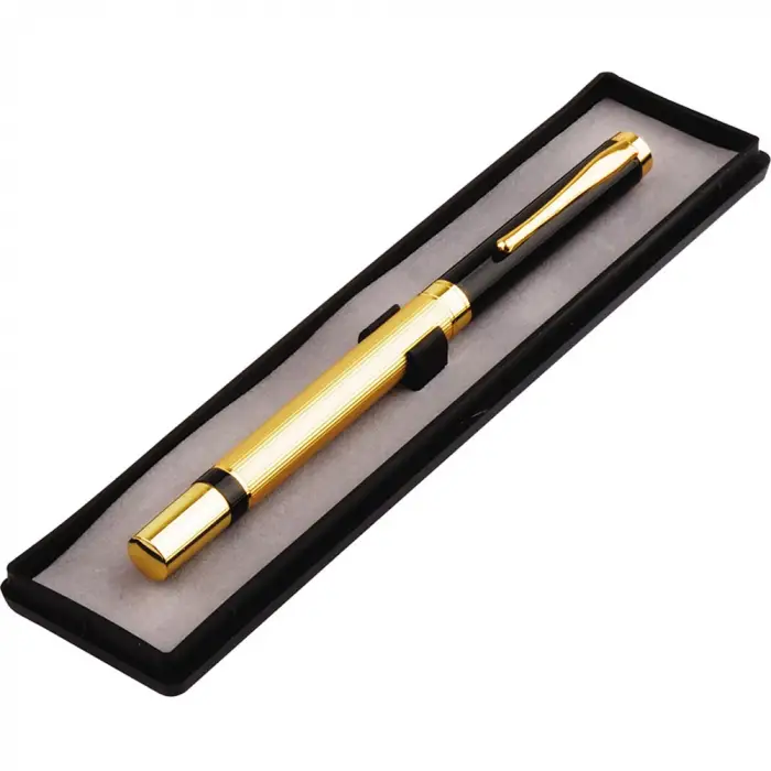Kalem Kutulu Metal Roller Gold Siyah