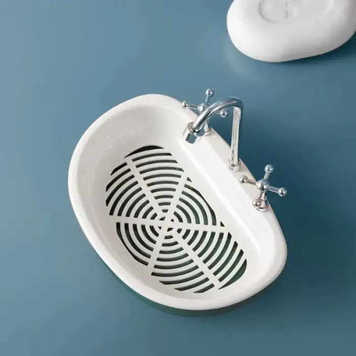 Plastik Lavabo Şeklinde Sabunluk