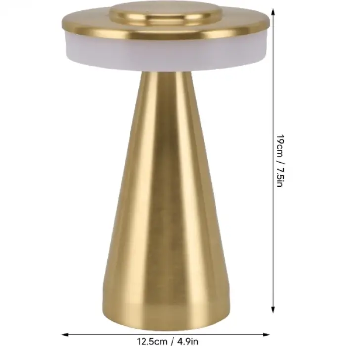 12.5 cm metal Masa Lambası LED Dokunmatik