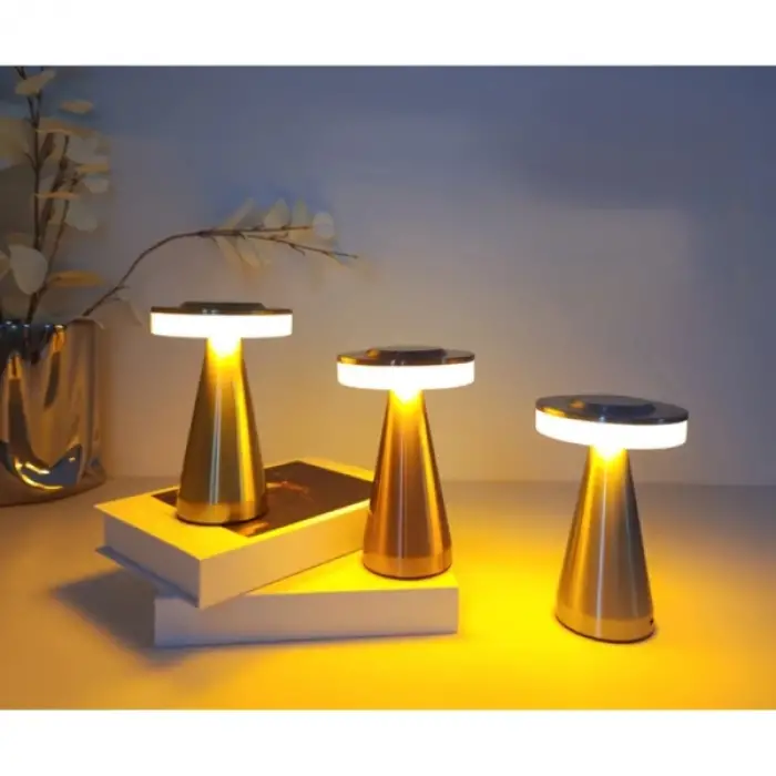 12.5 cm metal Masa Lambası LED Dokunmatik