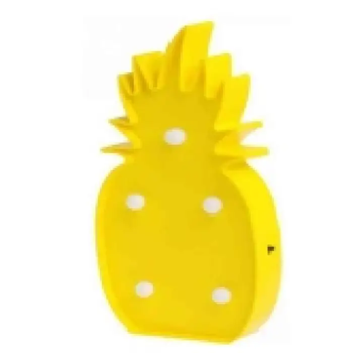 14x25 cm 2 adet Led Işıklı Ananas Gece Lambası