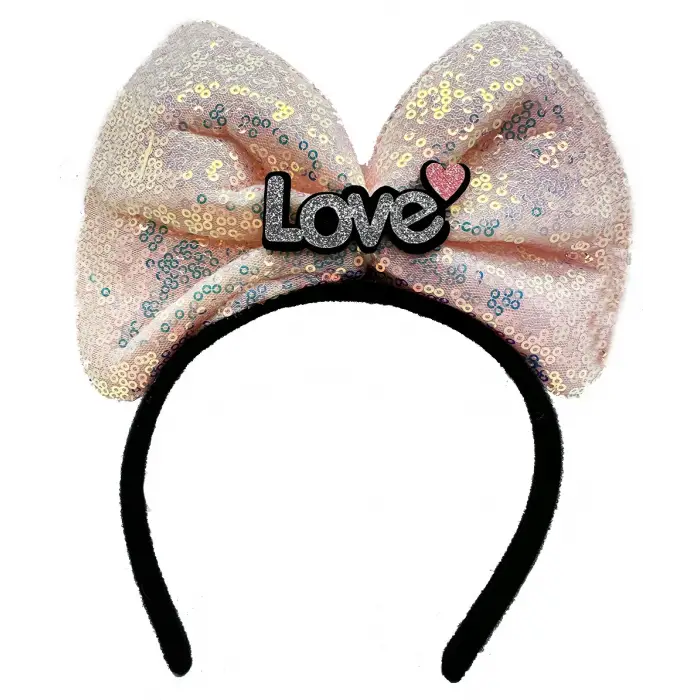 20 cm Kullanıma Uygun Led Işıklı Love Taç