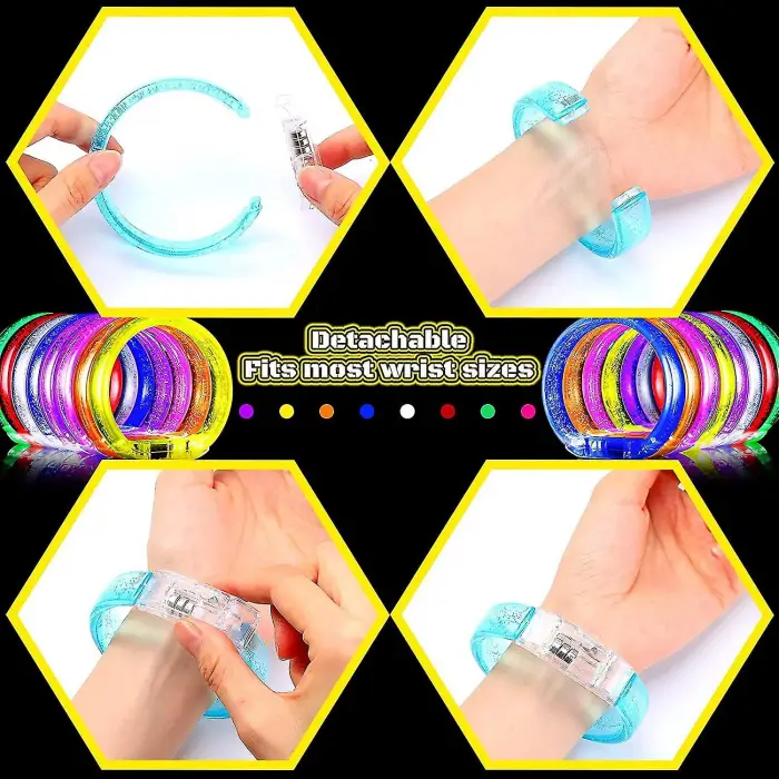 Bileklik LED Işıklı Pilli