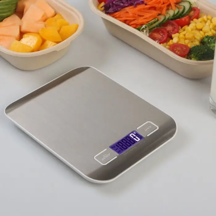 Pil Lüx Dijital Mutfak Terazisi 5 Kg 1 Gr Hassas Paslanmaz Çelik +