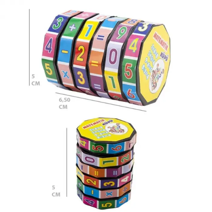 5 cm Plastik Matematik Eğitici Küpü