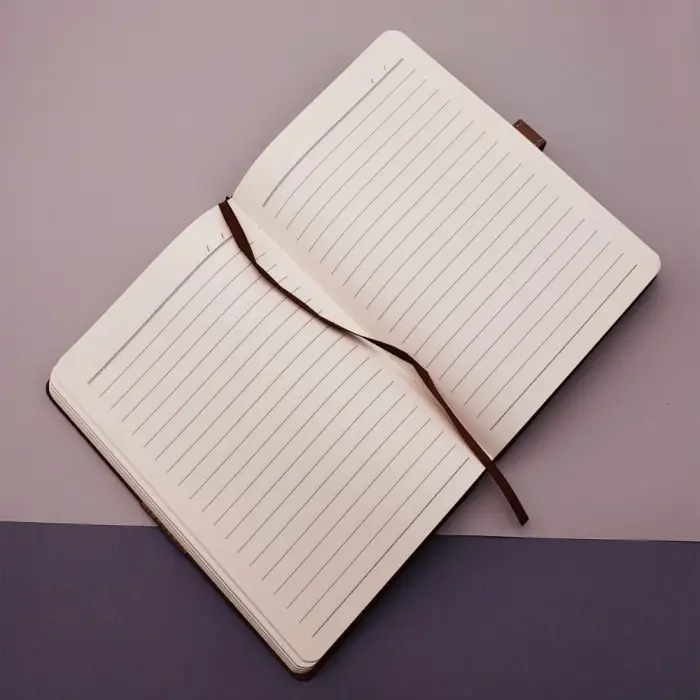 Kalem Seti Mavi Termo Deri Defter Ve Metal Roller