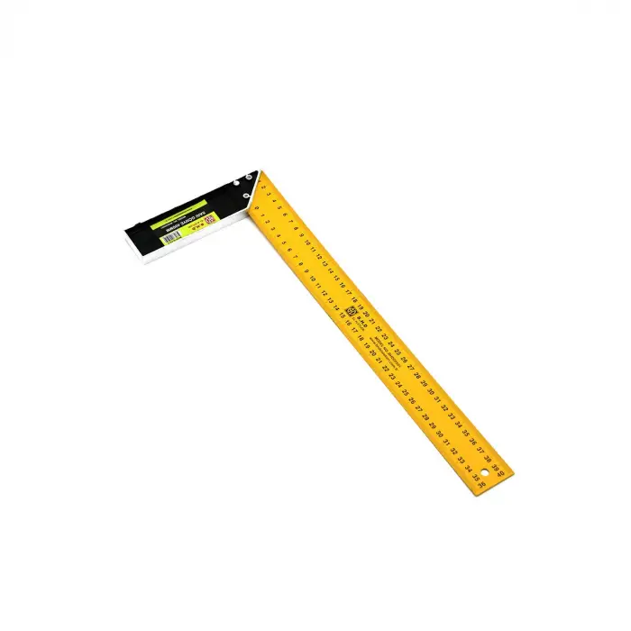 40 cm Ölçülü Metal Masa Gönyesi Sarı Renk