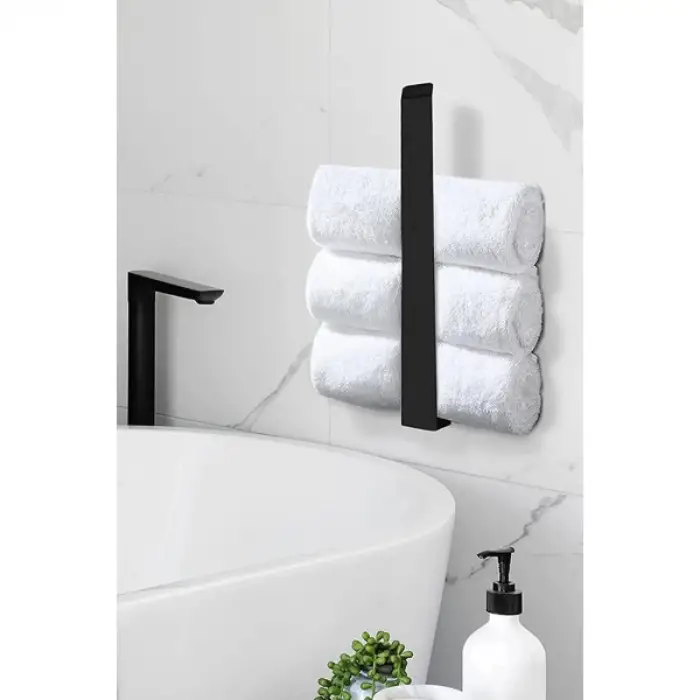 Kullanıma Uygun Metal Mat Siyah Havluluk