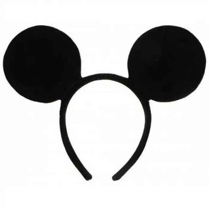 Siyah Kullanıma Uygun Mickey Mouse Tacı Fare Tacı