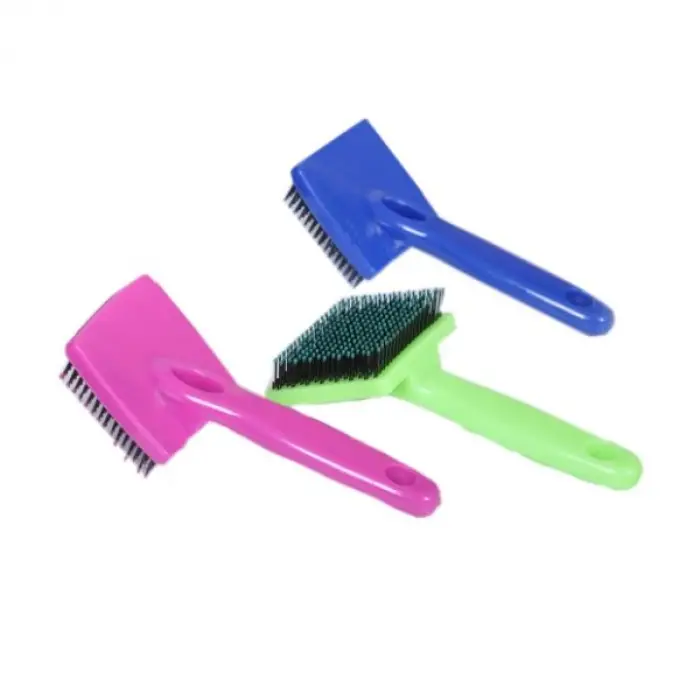 Yeşil Plastik Mikopet Deluxe Evcil Hayvan Tarağı